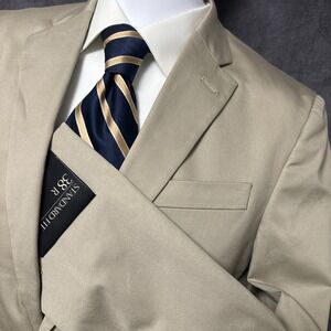 NEW Banana Republic Sport Coat 38R Standard Fit Tan Beige Cotton Stretch Casual